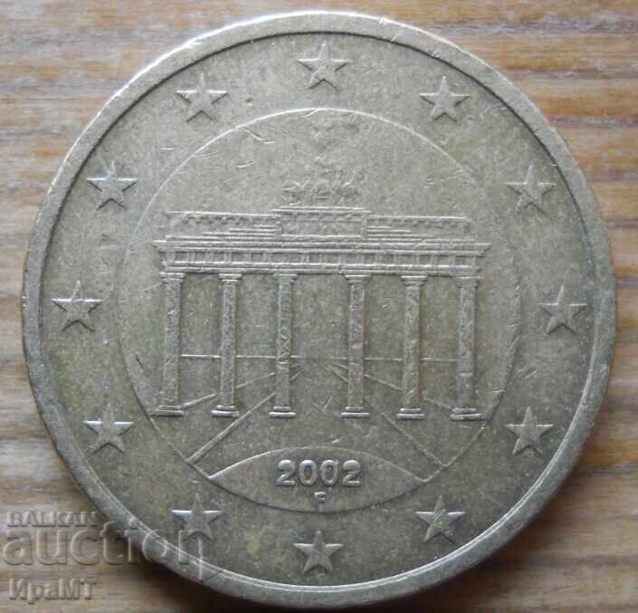 50 eurocenți 2002 Germania (cu defect) cu preț € 25.00 | 48.90 BGN 50 eurocenți 2002 Germania (cu defect) cu preț € 25.00 | 48.90 BGN