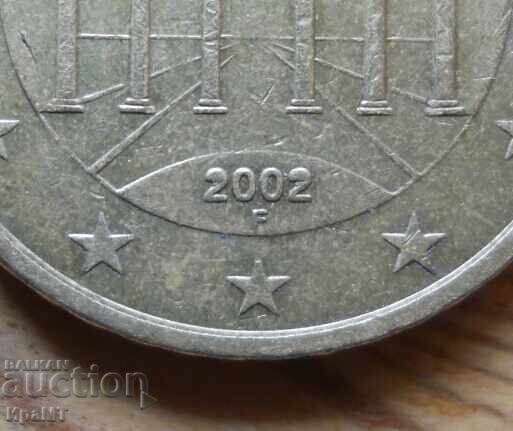 Licitație 50 eurocenți 2002 Germania (cu defect) Licitație 50 eurocenți 2002 Germania (cu defect)