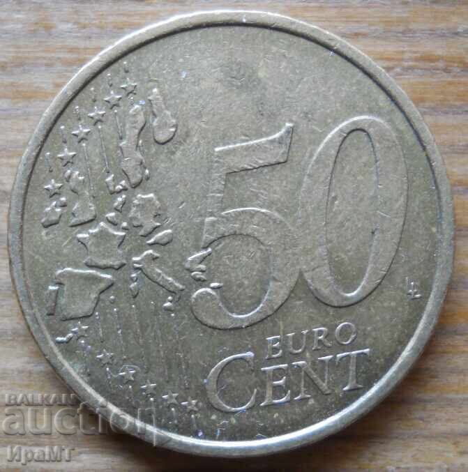50 eurocenți 2002 Germania (cu defect) 50 eurocenți 2002 Germania (cu defect)
