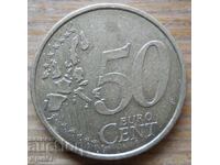 50 eurocenți 2002 Germania (cu defect)