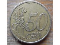 50 eurocenți 2002 Germania (cu defect)