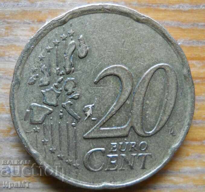 20 eurocenți 2000 Franța