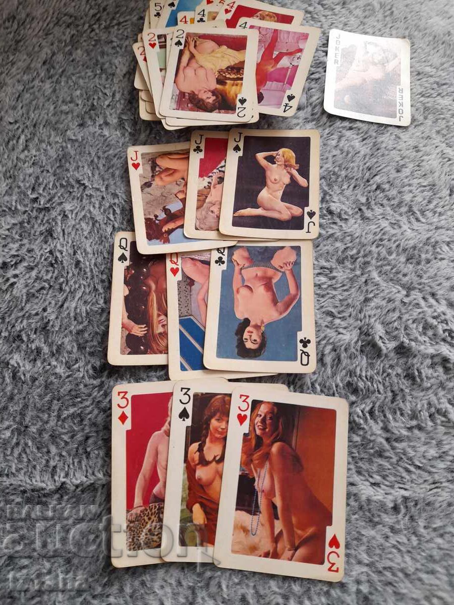 Licitație Cărți de joc erotice vechi