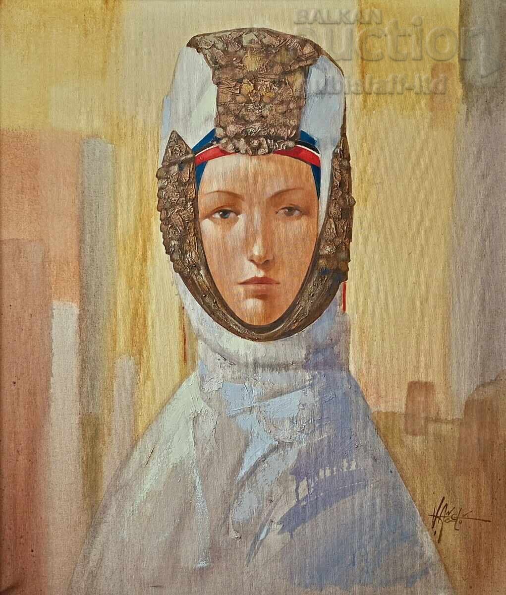 Tablou, fată, pictor Valentin Angelov cu preț € 1400.00 | 2738.17 BGN