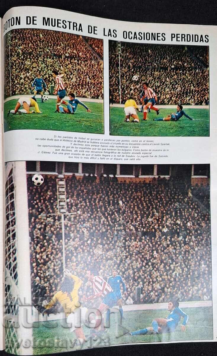 Licitație Levski Sofia - Atletico Madrid 2:1 1977 revistă