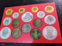 1973 g. Carte poștală cu monede comemorative bulgărești, monedă