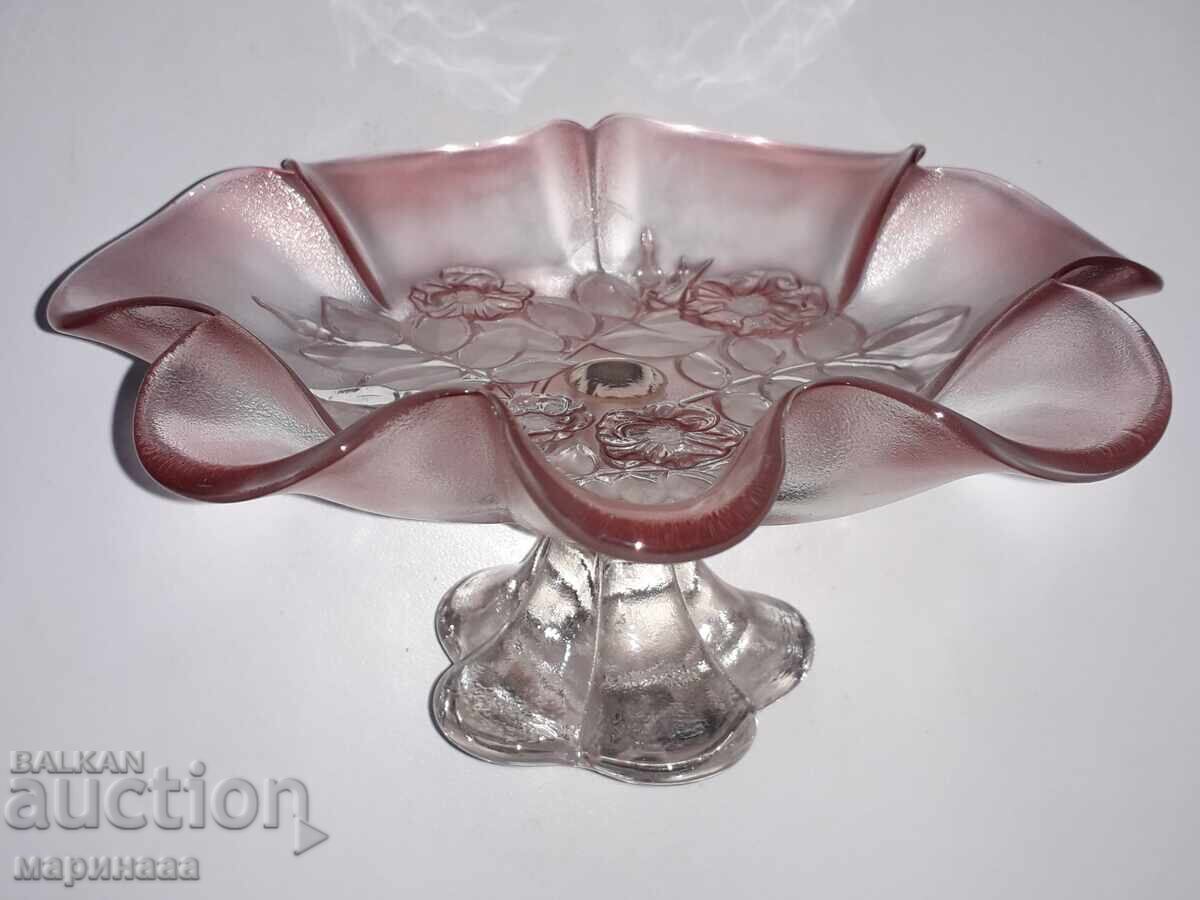 FRUIT BOWL W. GLASS. GERMANY