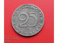 Germania-Rinul de Nord-Westfalia-Aachen-25 pfennigi 1921