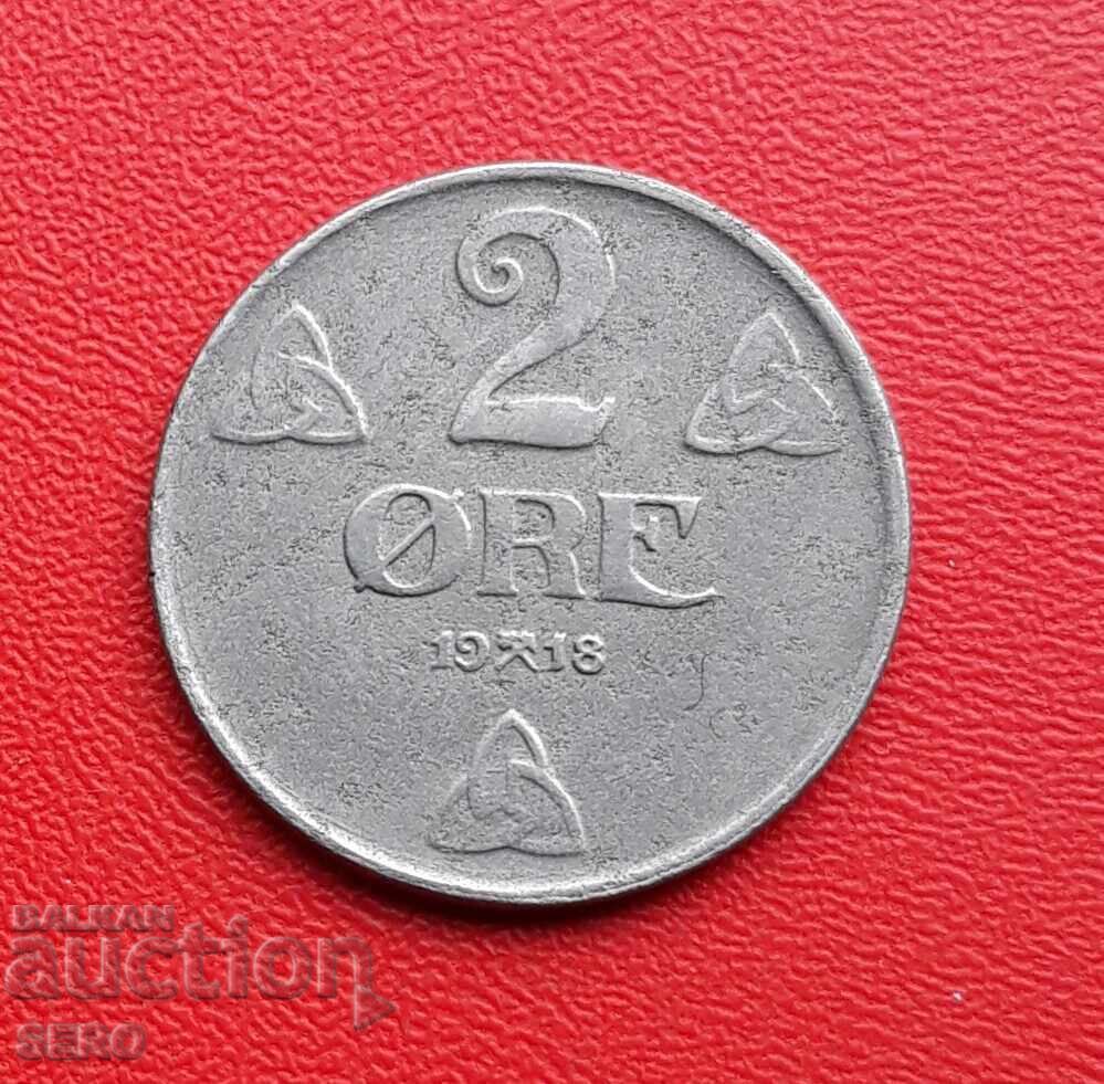 Norvegia-2 øre 1918