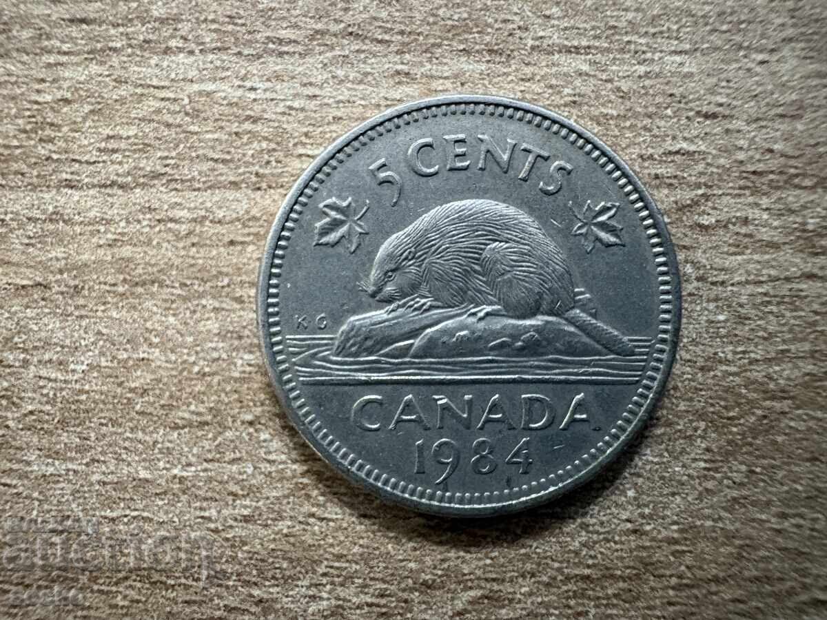 Канада - 5 цента (1984)
