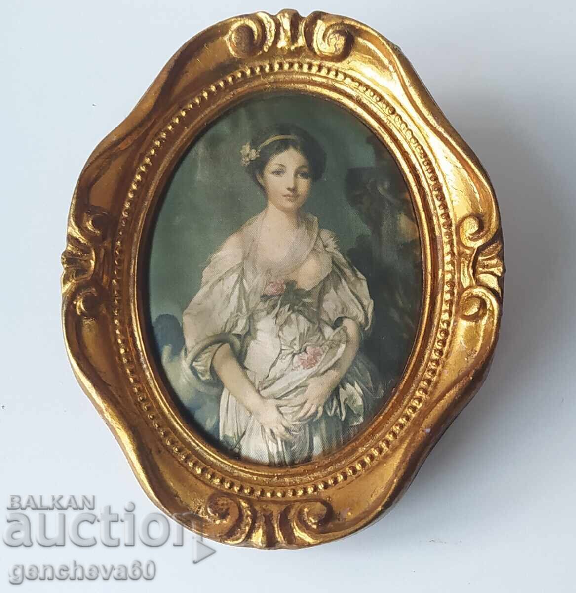 Livrarea Goblen vintage din mătase „Ulciorul spart” - Greuze