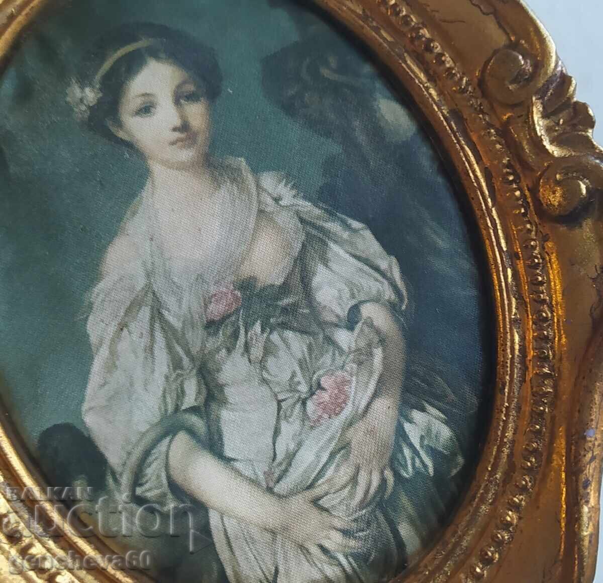 Goblen vintage din mătase „Ulciorul spart” - Greuze - 5