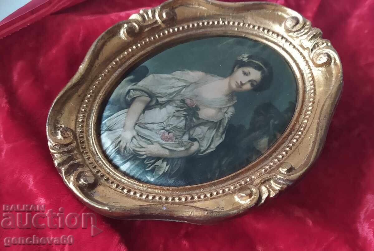Goblen vintage din mătase „Ulciorul spart” - Greuze - 6