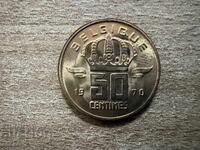 Belgia - 50 cenți (1970) - BELGIQUE