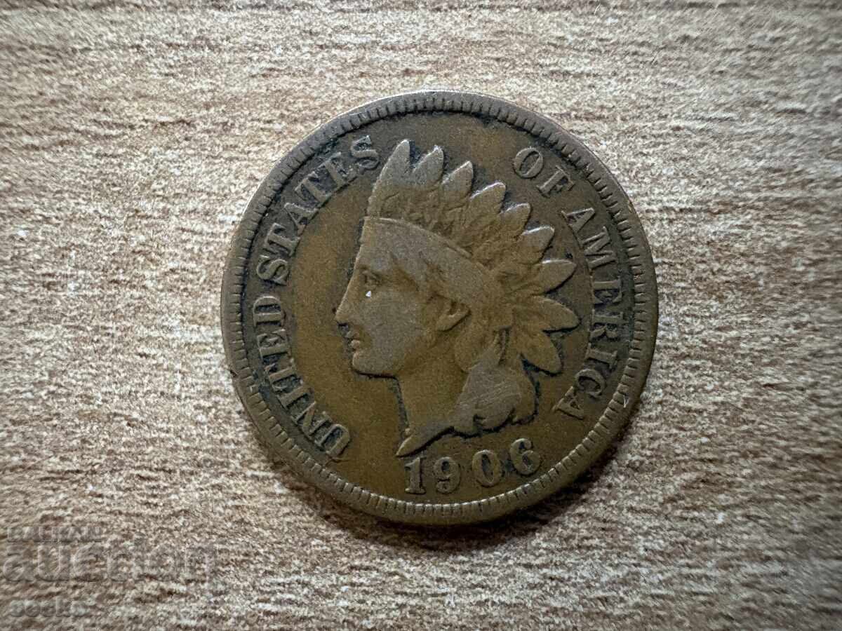ΗΠΑ - 1 σεντ (1906) με τιμή € 1.85 | 3.62 BGN