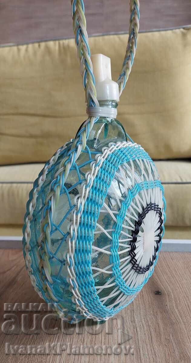 Auction  Retro glass flask for connoisseurs