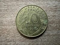 Franța - 10 centime (1996)