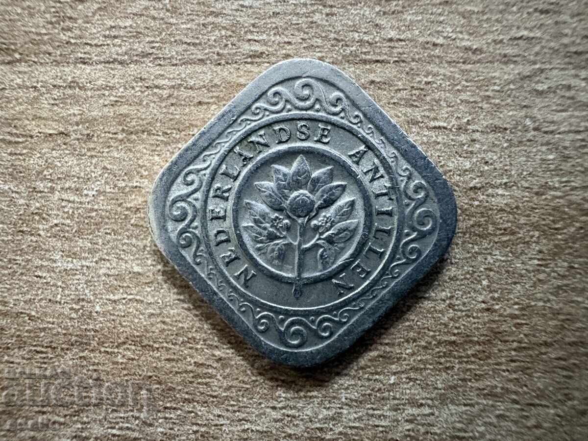 Нидерландски Антили - 5 цента (1965) с цена € 0.70 | 1.37 лв.