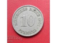 Германия-10 пфенига 1901 А-Берлин