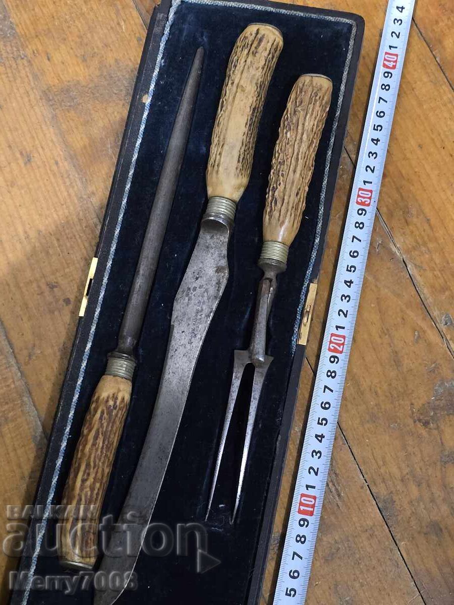 Meat carving set/Taylor's Celebrated Sheffield - 6 Meat carving set/Taylor's Celebrated Sheffield - 6
