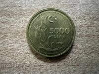 Turcia - 5000 lire (1995)