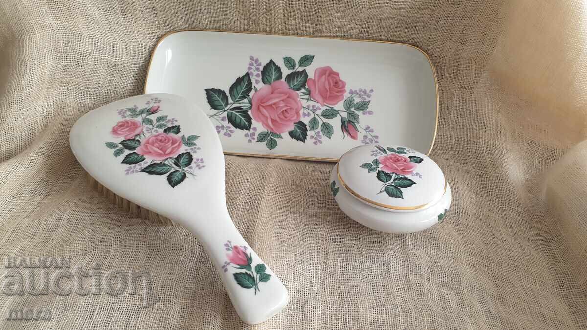 Set cosmetic din porțelan - 3 piese