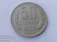 50 stotinki 1989 an - A 7292