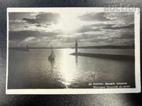 Carte poștală - Burgas, Apus de soare