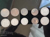 lot 10 bucăți monede vechi pfennig Germania