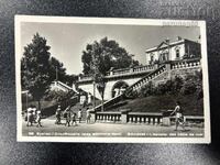 Carte poștală - Burgas, Scările din fața băilor marine