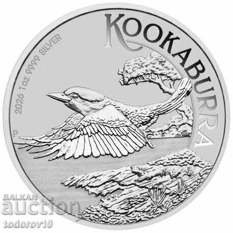 Promo!!! Argint 1 oz Kookaburra 2026