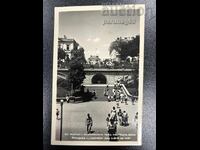 Carte poștală - Burgas, Scările din fața băilor marine