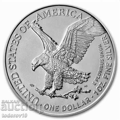 1 oz Silver American Eagle 2026 with price € 71.99 | 140.80 BGN