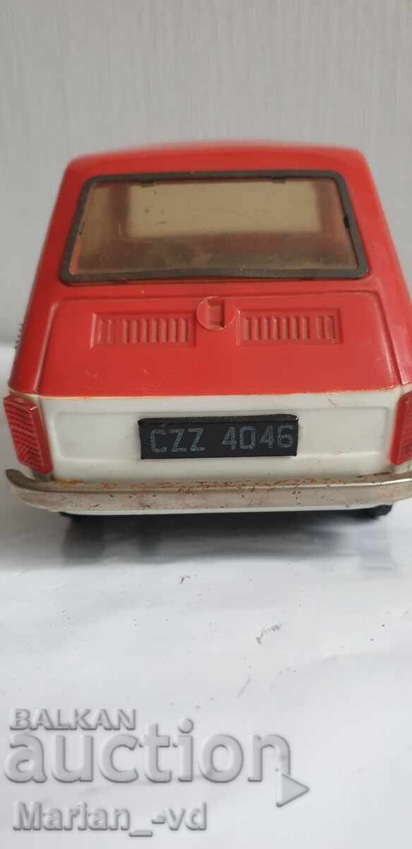 Auction Retro toy car Polski Fiat 126p CZZ40-46 Czechoslovakia Auction Retro toy car Polski Fiat 126p CZZ40-46 Czechoslovakia
