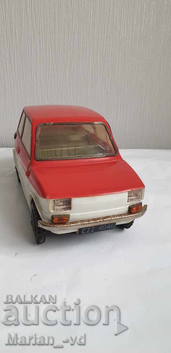 Retro toy car Polski Fiat 126p CZZ40-46 Czechoslovakia Retro toy car Polski Fiat 126p CZZ40-46 Czechoslovakia
