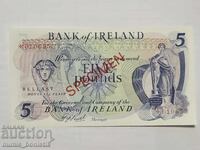 5 lire Irlanda de Nord 1978 UNC Specimen