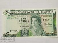5 lire Gibraltar 1988 UNC