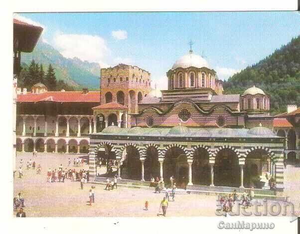 Carte poștală Bulgaria Mănăstirea Rila Biserica principală a mănăstirii 21*
