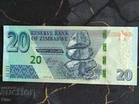 Bancnotă - Zimbabwe - 20 de dolari UNC | 2020