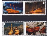 Mint stamps Ships Shipwrecks 2010 from South Georgia
