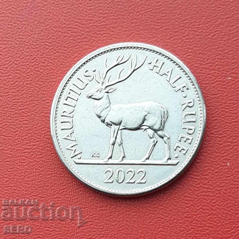 Остров Мавриций-1/2 рупия 2022 Остров Мавриций-1/2 рупия 2022