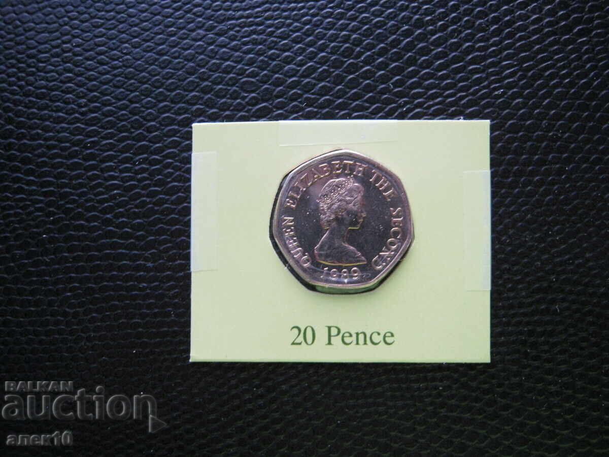 Jersey 20 πένες 1989 σε Jersey 20 πένες 1989 σε