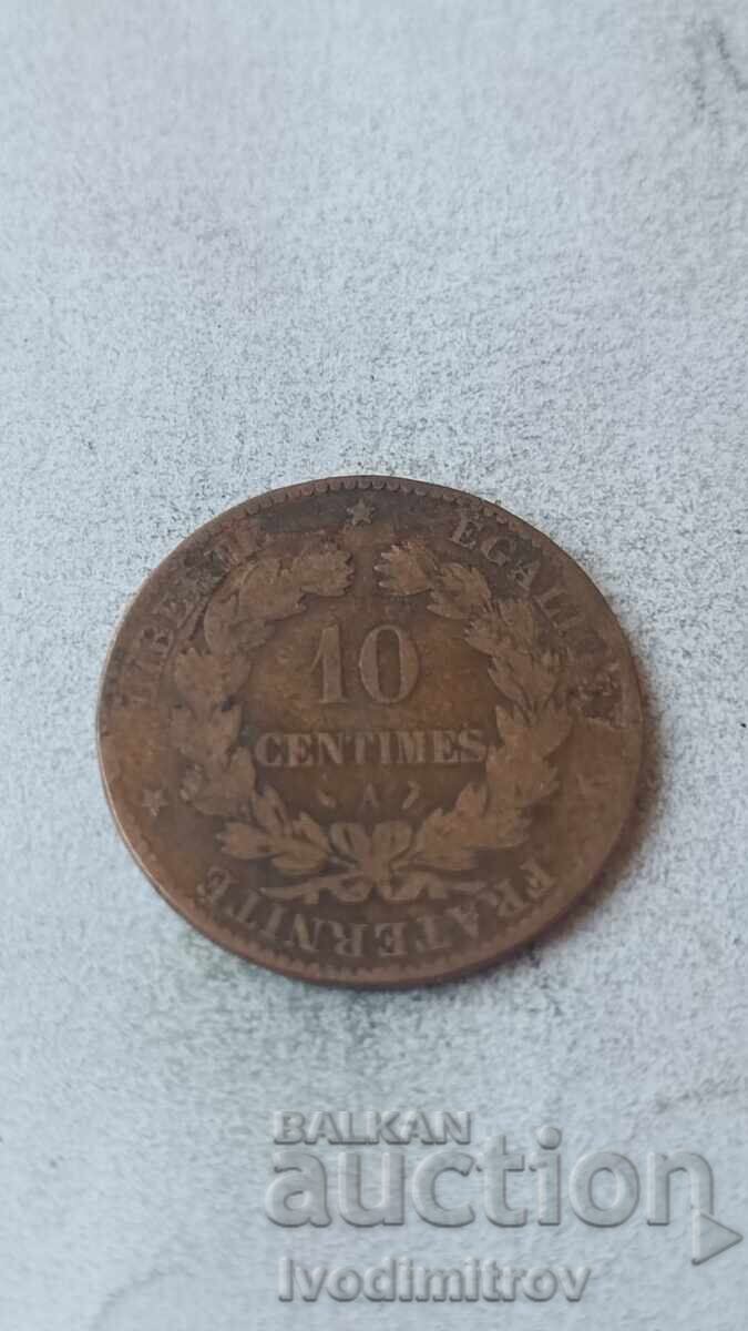 Franța 10 centime 1887 Franța 10 centime 1887