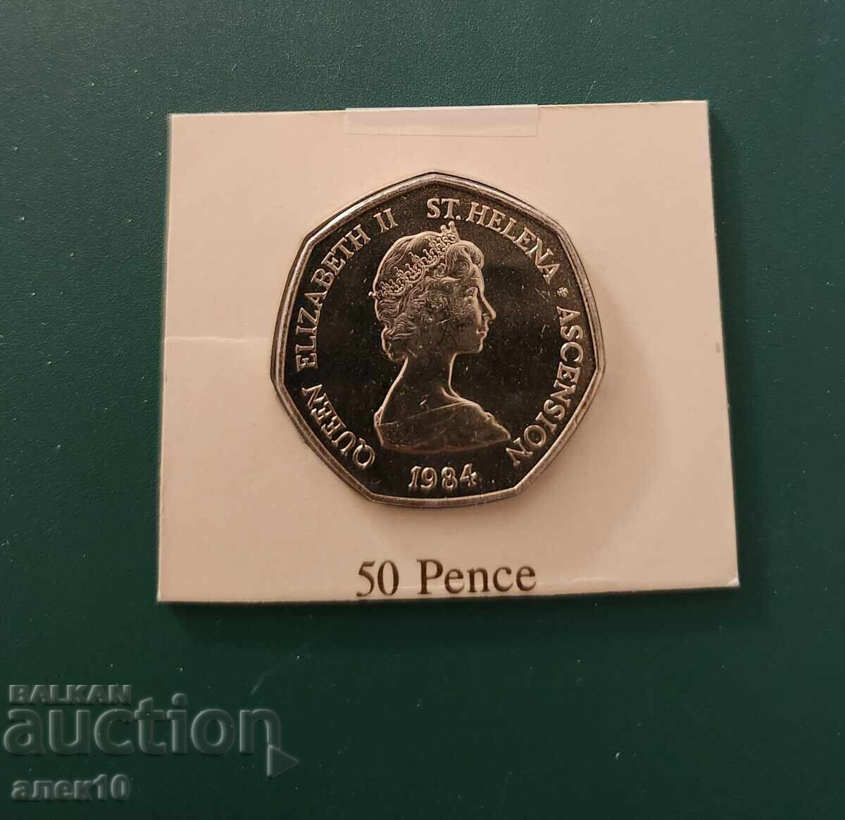 Света Елена 50 пенса 1984 в Света Елена 50 пенса 1984 в