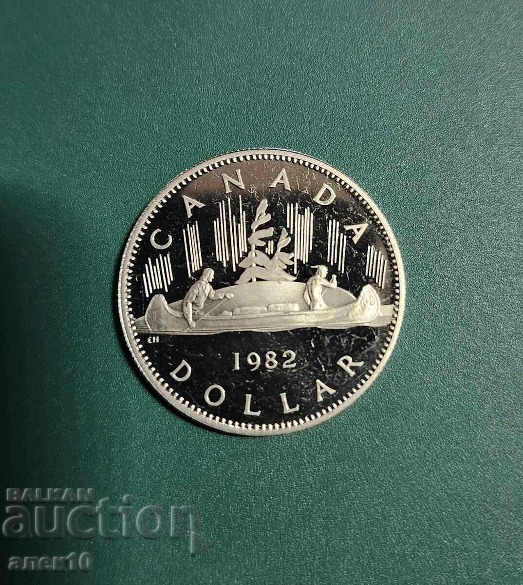 Καναδάς 1 δολάριο 1982 proof Καναδάς 1 δολάριο 1982 proof