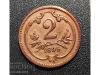 Νόμισμα Αυστρία 2 heller, 1895