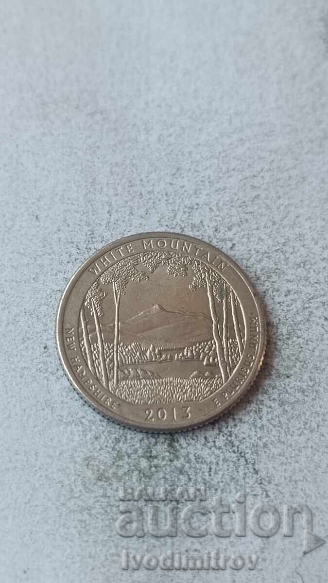 SUA 25 de cenți 2013 D