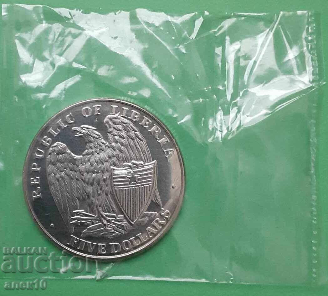 Либерия  5  долар  2001    в с цена € 6.50 | 12.71 лв.