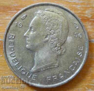 5 franci 1956 - Africa de Vest (colonie franceză) cu preț € 2.60 | 5.09 BGN