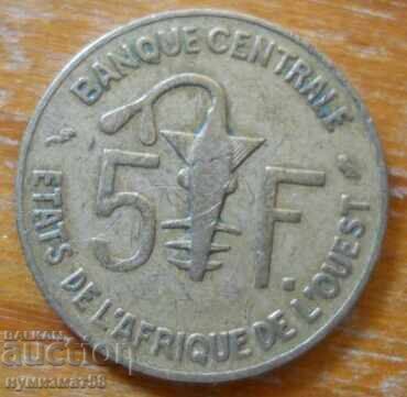 5 Franci 1970 - Africa de Vest